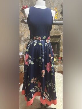 Vince Camuto Navy Dress with Branded Label